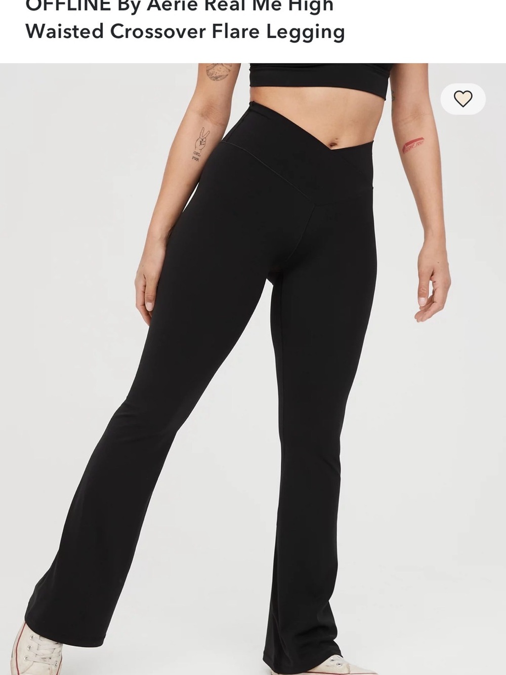 OFFLINE by Aerie Real Me Crossover Flare Leggings NWT Large